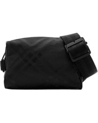 Burberry - Check-Jacquard Zipped Belt Bag - Lyst