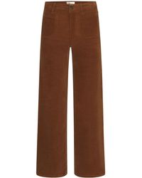 FRAME - Flared-Leg Corduroy Trousers - Lyst