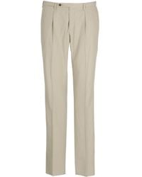 Incotex - Pleated Cotton Pants - Lyst
