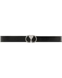 Ami Paris - Ami De Coeur-Buckle Leather Belt - Lyst