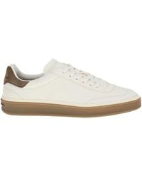 Loro Piana - Tennis Walk Suede-Trimmed Leather Sneakers - Lyst