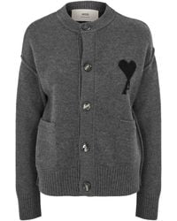 Ami Paris - Wool Knitted Sweater - Lyst
