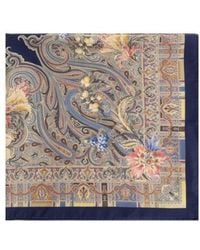 Etro - Paisley Floral Square Scarf - Lyst
