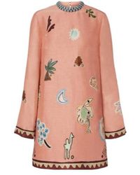 ALÉMAIS - X Lrnce Laurence Linen And Silk Minidress - Lyst