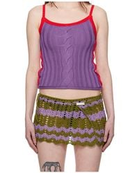 Edward Cuming - Cable Knit Tank Top - Lyst