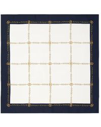 Gucci - Interlocking G Chain Silk Pocket Square - Lyst