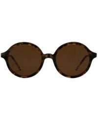 Thom Browne - Tortoiseshell Round-Frame Sunglasses - Lyst