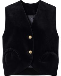 Blazé Milano - Gliss Cotton-Velvet Vest - Lyst