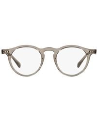 Oliver Peoples - Transparent Club Round-Frame Glasses - Lyst