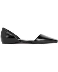 TOTEME - The Asymmetric D'Orsay Leather Ballerina Shoes - Lyst