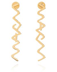 Marni - Symbol Logo Plaque Earrings - Lyst