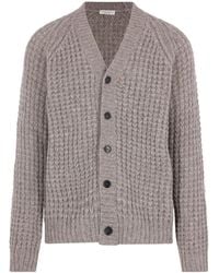 Roberto Collina - Waffle-Knit V-Neck Cardigan - Lyst