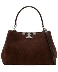 Tory Burch - Mini Eleanor Logo Plaque Satchel Bag - Lyst