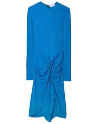 Off-White c/o Virgil Abloh - Twist-Detail Midi Dress - Lyst