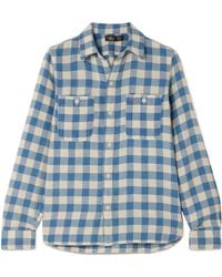 RRL - Cotton And Linenblend Shirt - Lyst