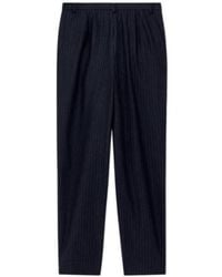 Emporio Armani - Pinstripe Wool Blend Pants Signature Capsule - Lyst