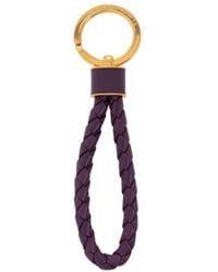 Bottega Veneta - Leather Key Ring - Lyst