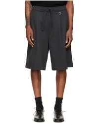 WOOYOUNGMI - Pleated Drawstring Shorts - Lyst
