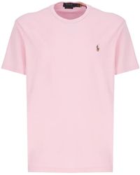 Polo Ralph Lauren - Logo Embroidered Crewneck T-Shirt - Lyst