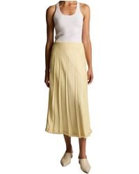 Vince - Raw-Edge Satin Skirt - Lyst