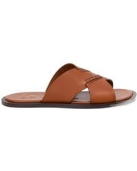 Loewe - Criss-Cross Flat Slides - Lyst