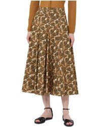 Max Mara - Patterned Skirt - Lyst