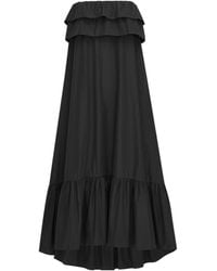 Saint Laurent - Ruched Bustier Maxi Dress - Lyst