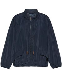 Max Mara - Drawstring-Neck Elasticated-Hem Jacket - Lyst