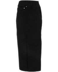 Loewe - Deconstructed-Designed Denim Midi Skirt - Lyst