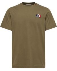 Moncler - Logo Patch Crewneck T-Shirt - Lyst