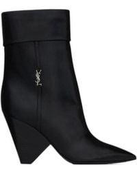 Saint Laurent - Niki Pointed Toe Boots - Lyst