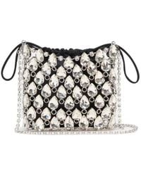 Self-Portrait - Mini Chainmail Embellished Shoulder Bag - Lyst