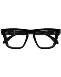 McQueen - Eyewear Squared Frame Glasses - Lyst
