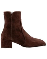 Jimmy Choo - Eliot 45 Zip Detailed Ankle Boots - Lyst