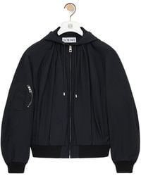 Loewe - Pleated Hooded Jacket - Lyst