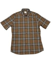 Burberry - Plaid Short-Sleeved Shirt - Lyst