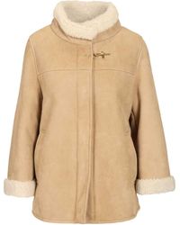 Fay - Stand Collar Leather Jacket - Lyst