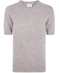 P.A.R.O.S.H. - Crew-Neck Short-Sleeve Knit Top - Lyst
