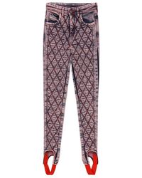 DIESEL - D-Duc Quilted Stirrup Skinny Jeans - Lyst