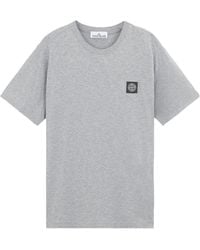 Stone Island - Logo Patch Crewneck T-Shirt - Lyst