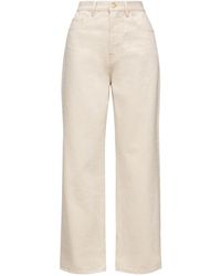 Moncler - Cropped Straight-Leg Jeans - Lyst
