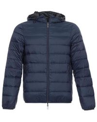 Emporio Armani - Front Zip Padded Jacket - Lyst