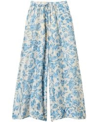 Twinset - Floral-Print Palazzo Trousers - Lyst