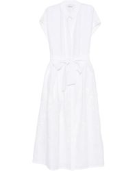Eleventy - Tie-Waist Dress - Lyst