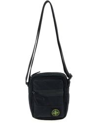 Stone Island - Logo Badge Crossbody Bag - Lyst
