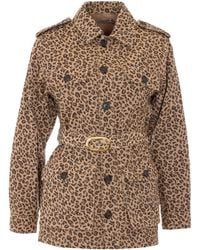 Twinset - Leopard-Print Belted Jacket - Lyst