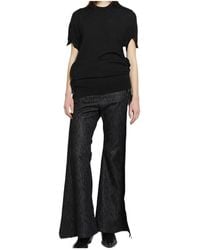 Junya Watanabe - Crew Neck Short-Sleeved Sweater - Lyst