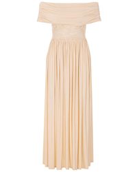 Zimmermann - Off-Shoulder Laced Midi Dress - Lyst