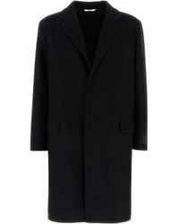 Valentino - Single-Breasted Long-Sleeved Coat - Lyst