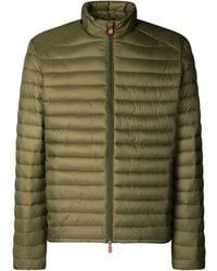 Save The Duck - Long-Sleeved Cotton-Padded Jacket - Lyst